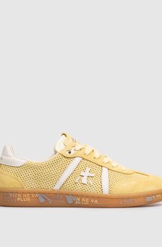 Желтые замшевые кроссовки Bonnied