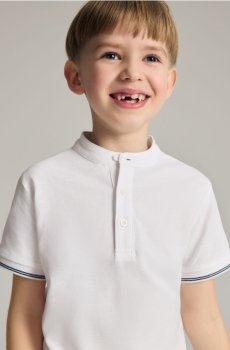 Reserved - Футболка поло - білий - 098CJ-00X