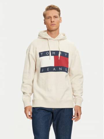 Tommy Jeans Світшот DM0DM20591 Бежевий Relaxed Fit Tommy Jeans Світшот DM0DM20591 Бежевий Relaxed Fit