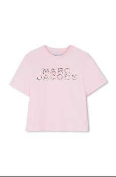 Детская хлопковая футболка Marc Jacobs