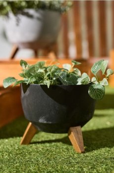 Горщик для квітів - темно-сірий