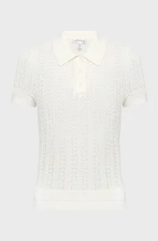 Женское белое поло Белый L Guess W6GR25.Z0672;G1O6