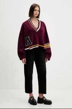 Шерстяной свитер AMBUSH Damaged Rib V Neck Sweater