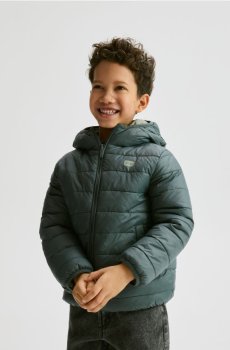 Reserved - Двостороння куртка з каптуром - темно-зелений - 770HF-79X