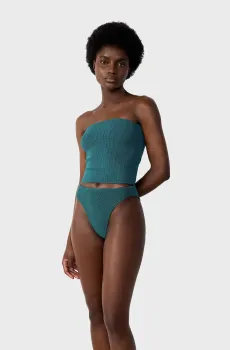 Женские бирюзовые трусики от купальника ONESIZE Бирюзовый ONESIZE Etam 6544601