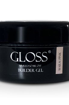 Уценка! Однофазный гель для ногтей Gloss Builder Gel UV/LED Soak Off, Warm Pink, 30 мл