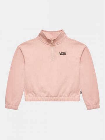 Vans Світшот Half Zip Mock Pullover VN00077V Рожевий Regular Fit Vans Світшот Half Zip Mock Pullover VN00077V Рожевий Regular Fit