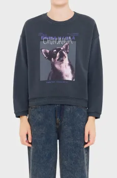 Женский черный свитшот Черный M Bimba Y Lola 242BR7562.12035