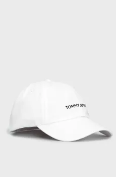 Мужская белая кепка TJM LINEAR LOGO CAP Белый ONESIZE Tommy Jeans AM0AM12024