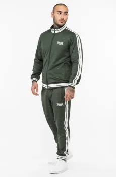 Мужской зеленый спортивный костюм с узором (кофта, брюки) Зеленый M Lonsdale 117277