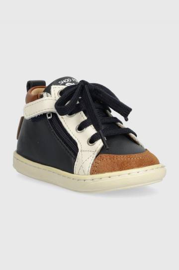 Детские кожаные полуботинки Shoo Pom цвет синий