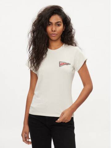Wrangler Футболка Shrunken Band 112350301 Écru Slim Fit Wrangler Футболка Shrunken Band 112350301 Écru Slim Fit