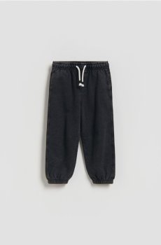 Reserved - Спортивні штани з ефектом прання - чорний - 955IQ-99X