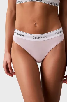 Женские пудровые трусики THONG Розовый XS Calvin Klein LV00QF8518