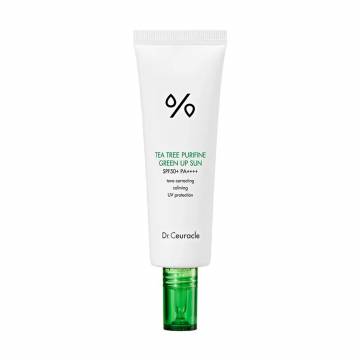 Солнцезащитный крем для лица Dr.Ceuracle Tea Tree Purifine Green Up Sun, SPF 50+ PA++++, 50 мл Солнцезащитный крем для лица Dr.Ceuracle Tea Tree Purifine Green Up Sun, SPF 50+ PA++++, 50 мл