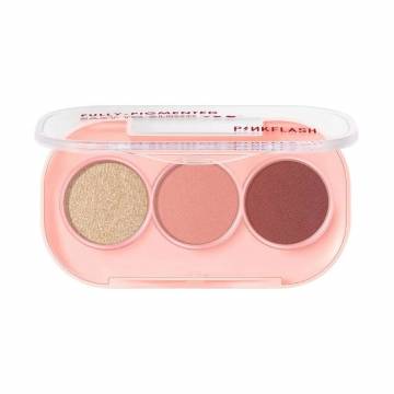 Палетка теней для век Pinkflash 3 Pan Eyeshadow, PK01, 3 г Палетка теней для век Pinkflash 3 Pan Eyeshadow, PK01, 3 г