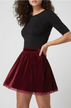 Мініспідниця - червоний