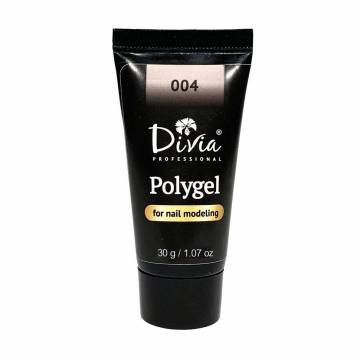 Полигель для наращивания ногтей Divia Polygel 004, 30 г Полигель для наращивания ногтей Divia Polygel 004, 30 г