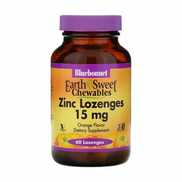Цинк Bluebonnet Nutrition Earth Sweet Chewables Zinc со вкусом апельсина, 15 мг, 60 леденцов Цинк Bluebonnet Nutrition Earth Sweet Chewables Zinc со вкусом апельсина, 15 мг, 60 леденцов