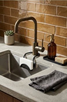 Органайзер для кухні, 2 шт. - середньо-сірий