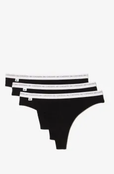 Женские трусы (3 шт) Черный S Lacoste 8F1341031