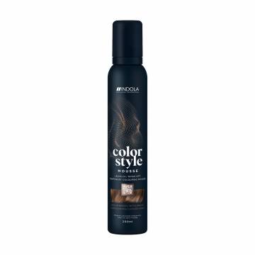 Оттеночный мусс для укладки волос Indola Color Style Medium Brown, 200 мл Оттеночный мусс для укладки волос Indola Color Style Medium Brown, 200 мл