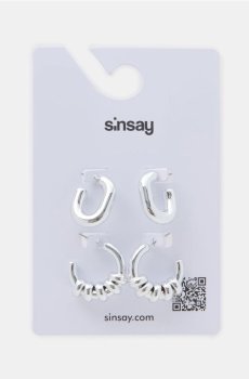 Сережки, 2 пари - срібний