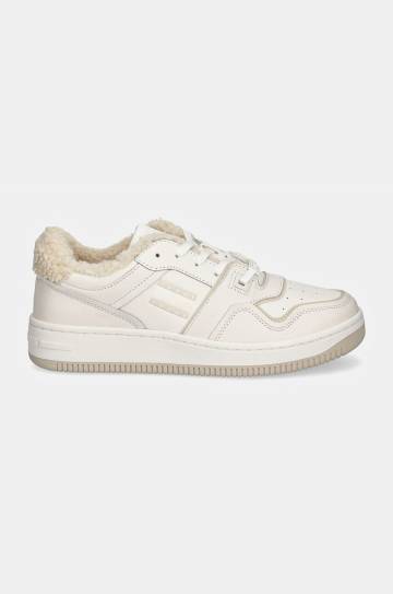 Кроссовки Tommy Jeans TJW RETRO BASKET WL цвет белый EN0EN02593 Кроссовки Tommy Jeans TJW RETRO BASKET WL цвет белый EN0EN02593