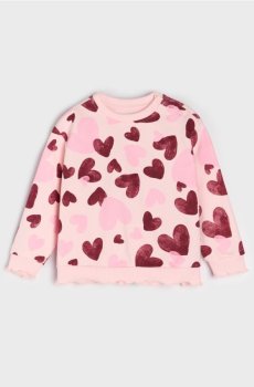 Кофта з круглим вирізом - пастельний рожевий