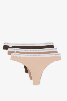 Женские трусы (3 шт) Бежевый M Lacoste 8F1341I87