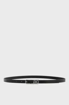 Женский черный кожаный ремень EMBLEM Черный 75 Calvin Klein LV04F7057G