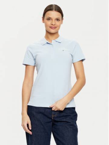 Tommy Hilfiger Поло WW0WW43930 Блакитний Slim Fit Tommy Hilfiger Поло WW0WW43930 Блакитний Slim Fit