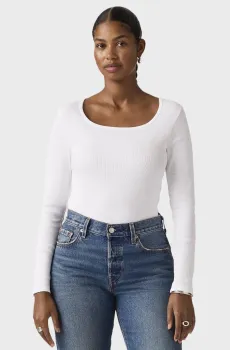 Женский белый лонгслив Белый S Levi’s® 005IO;0005