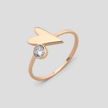 Золотое кольцо Minimal ЗВС-645-ч-16 16 Золотое кольцо Minimal ЗВС-645-ч-16 16