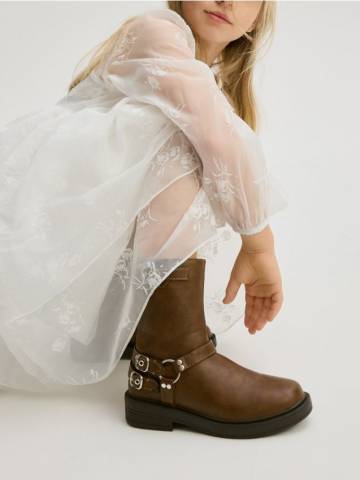 Reserved - LADIES` ANKLE BOOTS - коричневий - 995BN-88X Reserved - LADIES` ANKLE BOOTS - коричневий - 995BN-88X
