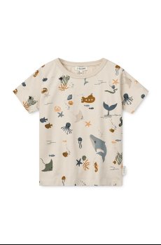 Детская хлопковая футболка Liewood Apia Printed Shortsleeve T-shirt