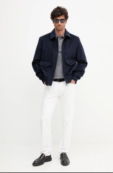 Шерстяная куртка-бомбер BOSS BECKHAM X BOSS