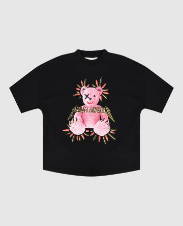 Детская чёрная футболка Punk Bear Детская чёрная футболка Punk Bear
