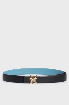 Женский кожаный двусторонний ремень TH LOGO REV 3.0 Разноцветный 85 Tommy Hilfiger AW0AW16604