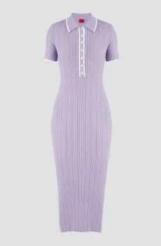 Женское сиреневое платье Сиреневый XS HUGO 50518312;549