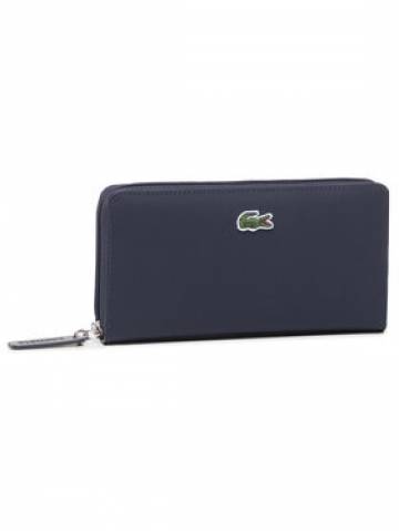 Lacoste Великий жіночий гаманець L Zip Wallet NF2900PO Cиній Lacoste Великий жіночий гаманець L Zip Wallet NF2900PO Cиній