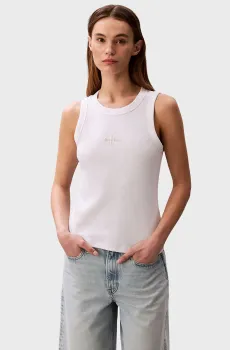 Женская белая майка MONOGRAM Белый XS Calvin Klein Jeans LV047E200G