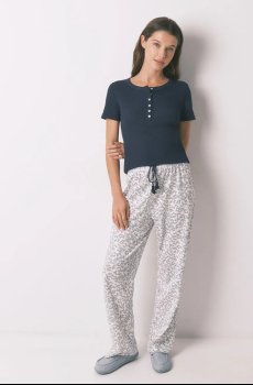 Хлопковые пижамные брюки womensecret