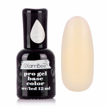 Базовое покрытие для гель-лака GlamBee ProGel Base Milky, 12 мл Базовое покрытие для гель-лака GlamBee ProGel Base Milky, 12 мл