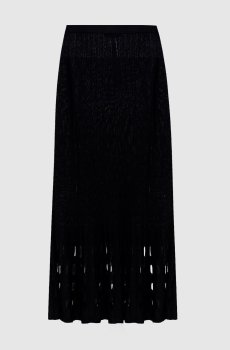 Черная юбка миди