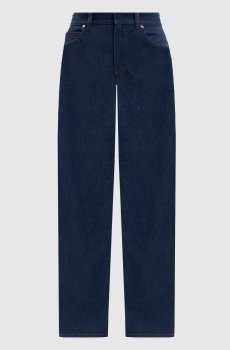 Синие джинсы с логотип патч