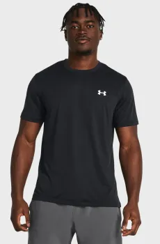Мужская черная футболка UA LAUNCH SHORTSLEEVE Черный S Under Armour 1382582-001