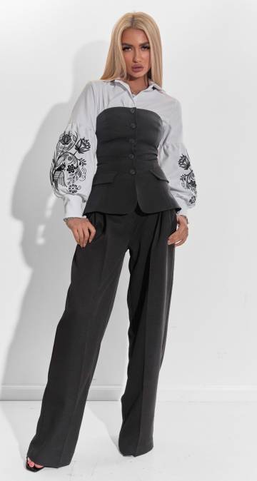 Костюми жіночі Lemanta Корсет та штани палаццо 44 (7035+6004)