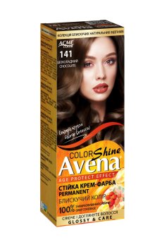 Cтойкая крем-краска для волос Acme Color Avena Shine Color 141 Шоколадный, 133 мл