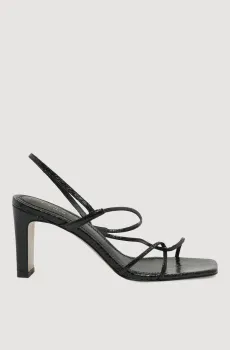 Женские черные кожаные босоножки Черный 37 Sandro SFACH00437_BlackSS26